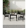 Jojoka Aluminum Stackable Patio Dining Chairs Set of 2,Stacking Outdoor Dining Chairs with Textilene Farbic - 2 of 4