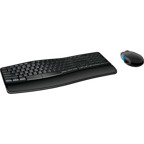 Microsoft Wireless Comfort Desktop 5050 - Black. Wireless, Ergonomic  Keyboard and Mouse Combo. Built-in Palm Rest and Comfort Curve Design.  Customizable Windows Shortcut Keys 