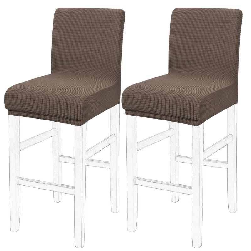 PiccoCasa Stretch Bar Stool Covers Pub Counter Height Side Chair Covers, 1 of 5
