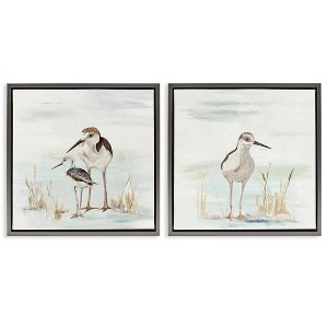 Stupell Industries Sandpipers Among Beach Grasses, 18" x 18" - 1 of 4