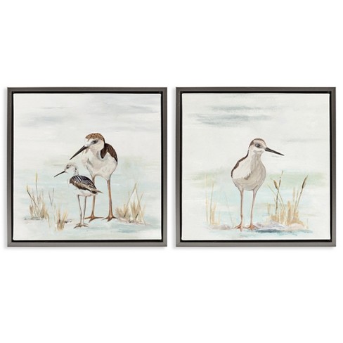 Stupell Industries Sandpipers Among Beach Grasses, 18" x 18" - image 1 of 4