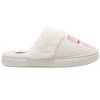 Kensie Women’s Slippers - Cozy House Slippers with Fuzzy Upper, Faux Fur Trim, and Bow Accent - 2 of 4