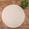 C&F Home Fringed Sand Round Placemat Set of 6 - 3 of 4