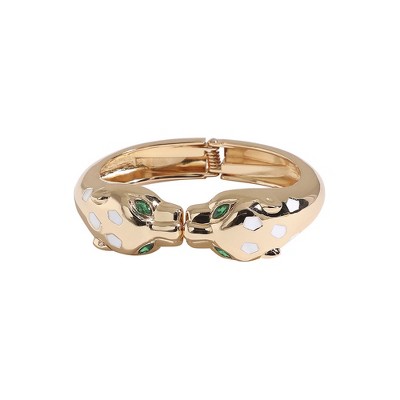 SOHI Women's California Gold Leopard Bracelet