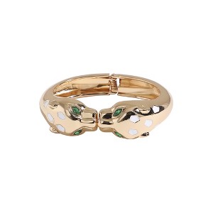 SOHI Women's California Gold Leopard Bracelet - 1 of 4