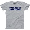 Youth Ask Me Why Im Jawsome Cool Movie Great White Shark Shirt Disguise for Kids - Crazy Dog Youth T Shirt - 2 of 4