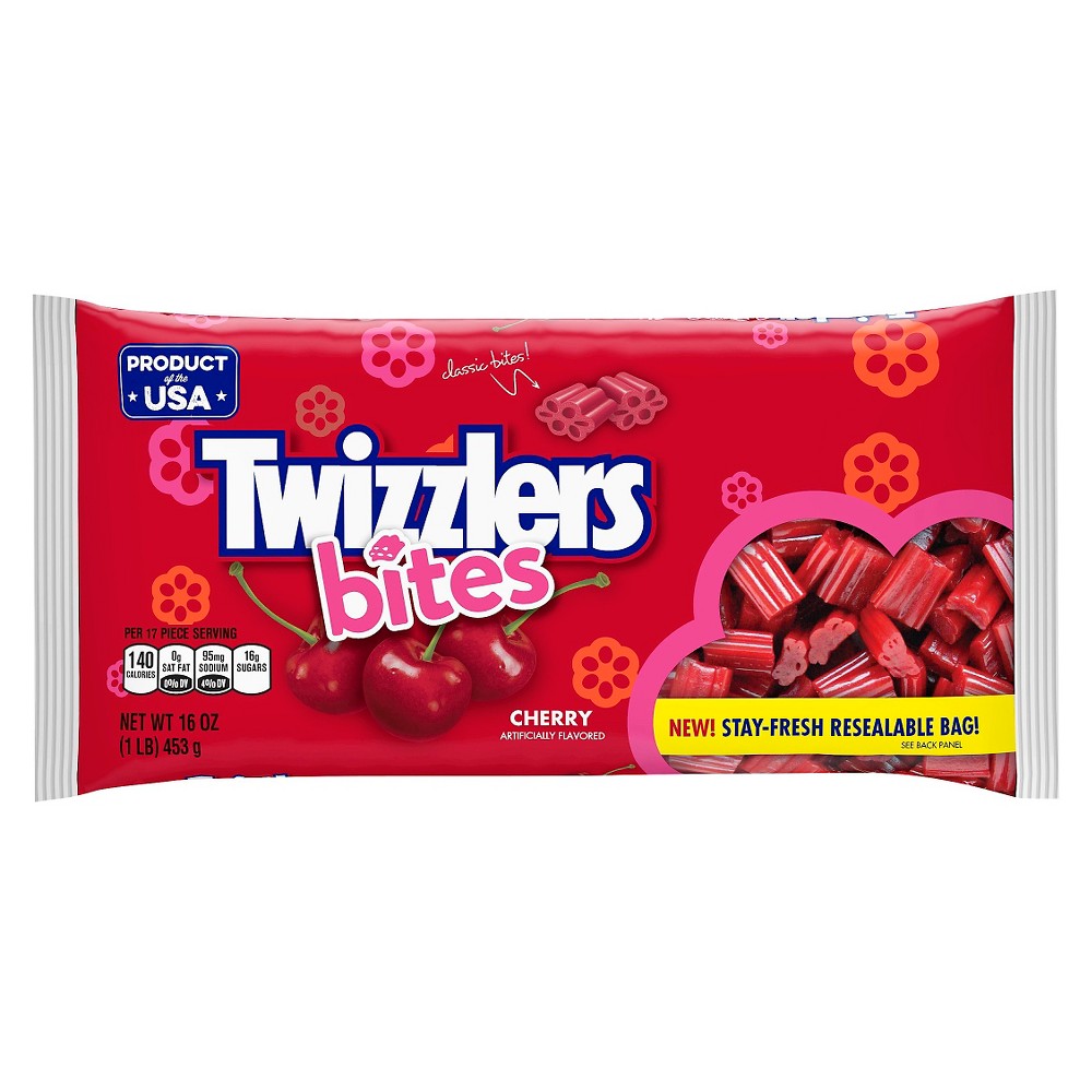 UPC 034000560233 product image for Twizzlers Bites Cherry Licorice Candy Bag - 16oz | upcitemdb.com