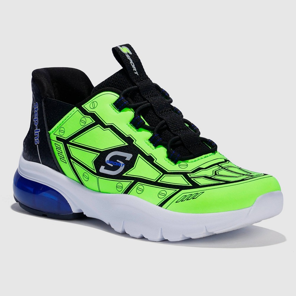S Sport By Skechers Kids' Noah Step-Ins Sneakers - Lime Green 5