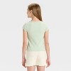 Girls' Short Sleeve Ribbed T-Shirt - art class™ - 2 of 3