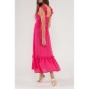 August Sky Women's Flutter Sleeve Smocked Midi Dress - 2 of 4