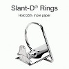 Cardinal XtraLife ClearVue Non-Stick Locking Slant-D Binder 3" Cap 11 x 8 1/2 White 26330 - 4 of 4