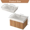 GDFStudio Sanborn Modern Wall-Mounted Bathroom Vanity with Integrated Basin - 3 of 4