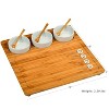 Picnic at Ascot Bamboo Charcuterie Board with Ceramic Dip Bowls - 3 of 4