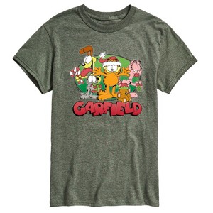Men's - Garfield - Christmas Odie Nermal Arlene Pooky Short Sleeve Graphic T-Shirt - 1 of 4