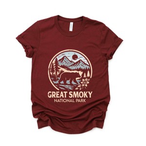 Great Smoky National Park Two-Toned Circle - Women's Short Sleeve Graphic T-Shirt - 1 of 4