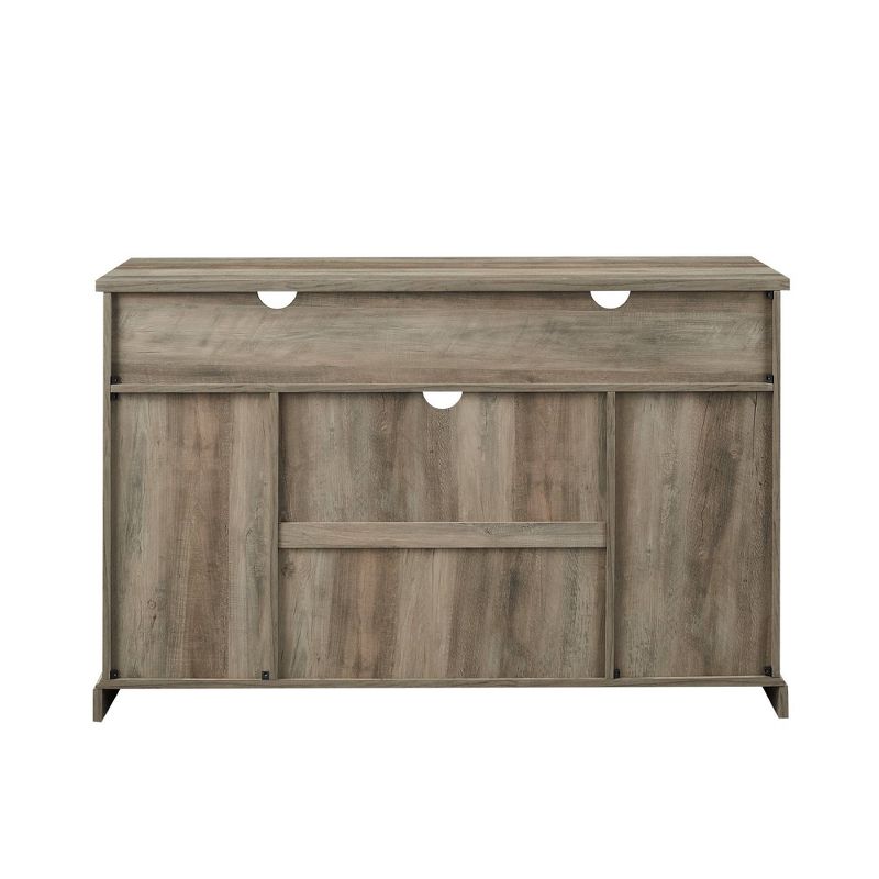 Transitional Sliding Barndoor Highboy TV Stand for TVs up to 58" - Saracina Home, 6 of 17