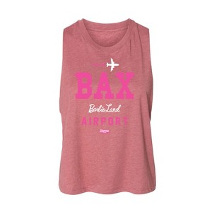 Women's Barbie BAK Graphic Racerback Tank - Heather Mauve - Small - 1 of 2