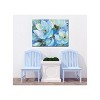 Cottage Garden West of The Wind Baby Blue Eyes Blue, Green 40 x 30 Inch Waterproof Gallery Wrapped Canvas, Outdoor Garden, Yard, Patio All Weather - 2 of 2