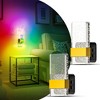 DORESshop 1-Watt Plug-in Acrylic  Integrated LED Night Light with Dusk-to-Dawn Sensor, RGB & 2700K, Up & Down Glow, 2-Pack - 2 of 4