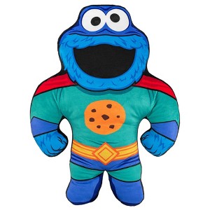 Bleacher Creatures Sesame Street Cookie Monster Superhero 22" Bleacher Buddy - 1 of 4