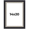 PosterPalooza | Embellished Black Picture Frame - UV Acrylic, Foam Board Backing, Hanging Hardware - 2 of 4