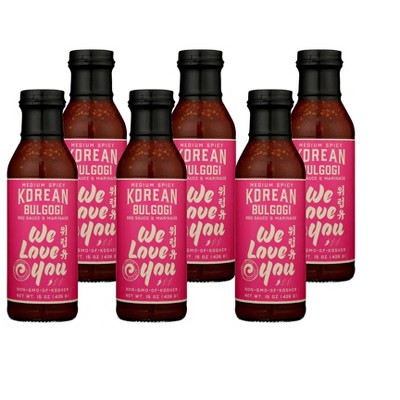 We Love You Medium Spicy Korean Bulgogi Bbq Sauce & Marinade