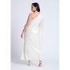 ELOQUII Women's Plus Size One Shoulder Dramatic Sleeve Dress - 3 of 4