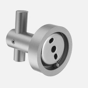 Gray 2-Pack Round Base Wall Mounted Hook Sets with Included Hardware , and Bedroom Furnishing Accessories - 1 of 4