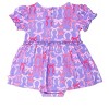 RuffleButts Baby/Toddler Girls Knit Puff Sleeve Skirted Romper - 2 of 4