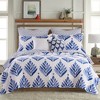 Vintage Blossom Leaves Decorative Pillow - Levtex Home - 3 of 3