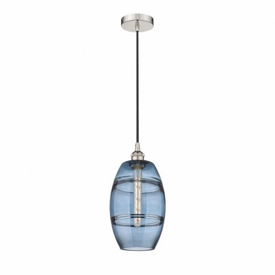 Vaz - 1 Light Cord Hung Mini Pendant In Industrial Style-9.88 Inches Tall and 8 Inches Wide