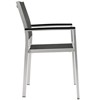 Modway Shore Dining Chair Outdoor Patio Aluminum Set of 2 - 2 of 4