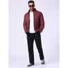 INSPIRE CHIC Men's Winter Solid Color Stand Collar Zipper Quilted Puffer Jacket - 2 of 4