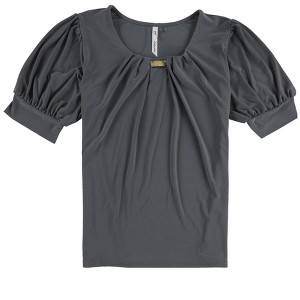 NY Collection Womens Balloon Sleeve Knit Blouse - 1 of 2