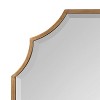 Kate and Laurel Deavere Scalloped Metal Scallop Mirror, 22x32, Gold - 3 of 4