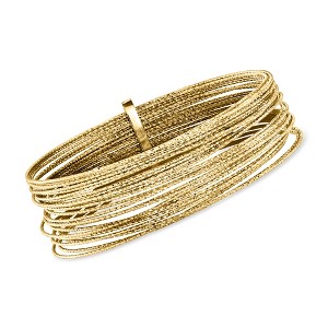 Ross-Simons Italian 18kt Gold Over Sterling Multi-Row Bangle Bracelet - 1 of 3