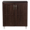 Excel Modern and Contemporary Sideboard Storage Cabinet - Dark Brown - Baxton Studio - image 2 of 4
