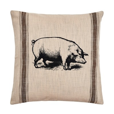 C&F Home 20" x 20" Pig Feed Sack Pillow