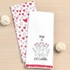 The Lakeside Collection Set of 2 Valentine's Day Embroidered Kitchen Towels - 3 of 3