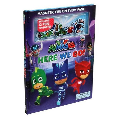 PJ Masks: Here We Go! - (Magnetic Hardcover) by  Grace Baranowski (Mixed Media Product)