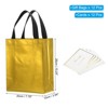 Unique Bargains Reusable Non-Woven Metallic Shiny Finish Gift Goodie Bags 12 Pcs - 2 of 4