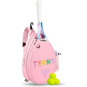 Water-Resistant Tennis Sling Bag, Crossbody Backpack for Women & Girls, Compact Carry - 1 of 4