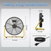 Ihomadore 2Pcs 20" Industrial Factory Box Fans Black Drum Fans - 4 of 4
