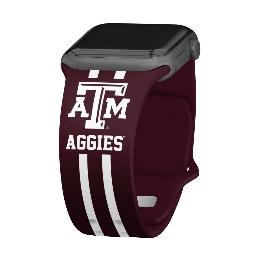 Photos - Smartwatches NCAA Texas A&M Aggies Wordmark HD Apple Watch Band - 42/44/45/49mm Short