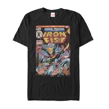 Target Page Fist Iron Comic Book Men\'s T-shirt Marvel Origin :