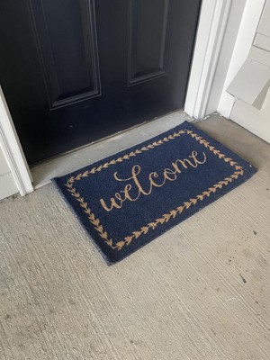 Flash Furniture Harbold 18 X 30 Indoor/outdoor Coir Doormat With Welcome  Message And Non-slip Backing : Target