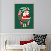 Amanti Art Santa and Reindeer by Rachel Lee 3 Birdies Studio Canvas Art Framed - 4 of 4