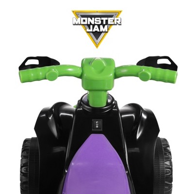 Monster Jam Green and Black 6V Quad Ride-On Toy