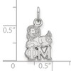 Black Bow Jewelry Sterling Silver Phi Mu Greek Life Extra Small Pendant - 2 of 3
