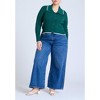 ELOQUII Women's Plus Size Oversized Collar Ribbed Sweater - 4 of 4